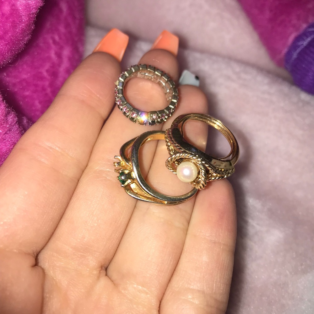 VINTAGE RING BUNDLE (SIZE 4-5.5) - Picture 2 of 5